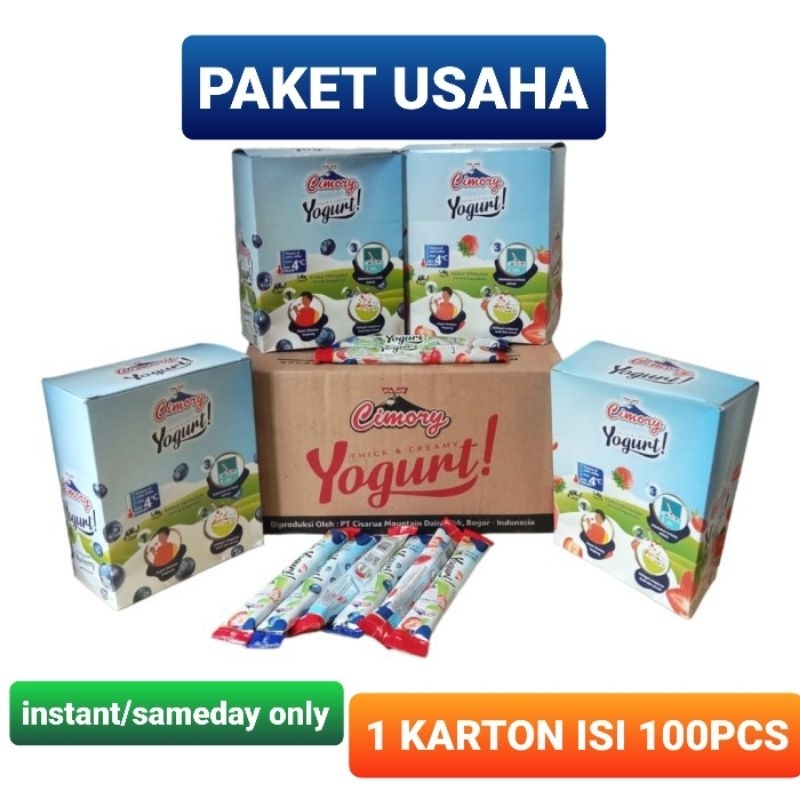 

PAKET USAHA 1karton 100pcs Cimory yogurt stick 40gr MIX