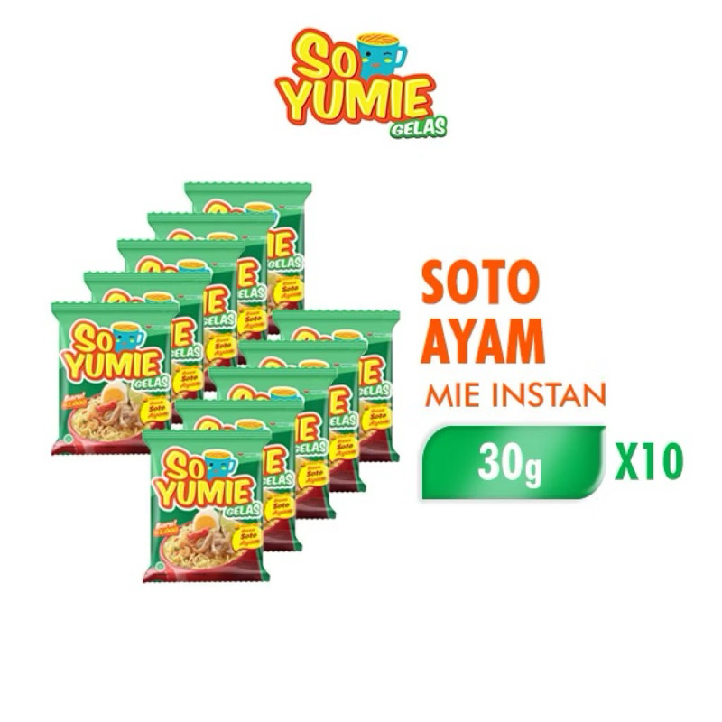 

So Yumie Mie Gelas Soto Ayam 30 gr isi 10 pcs