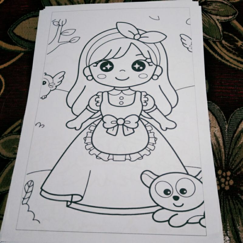 

Kertas Hvs Mewarnai / Untuk Anak Anak / uk A4 isi 20Lembar