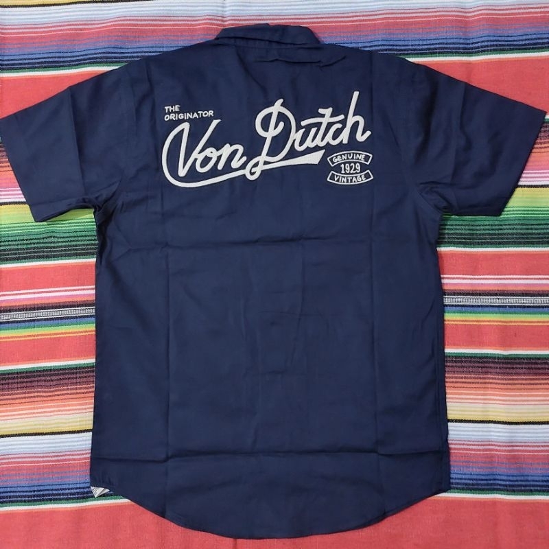 WORKSHIRT - VON DUTCH - S XL - NAVY - ORIGINAL