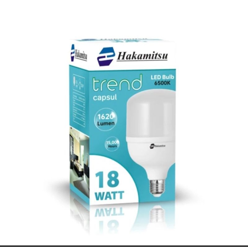Bohlam Lampu LED Kapsul Hakamitsu 18 Watt Cahaya Putih
