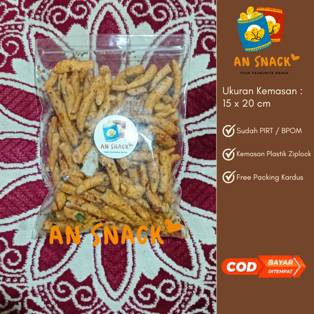 

AN SNACK - BASRENG PEDAS DAUN JERUK 160GR 10.000 - BASRENG PEDAS DAUN JERUK ENAK - SNACK KEKINIAN