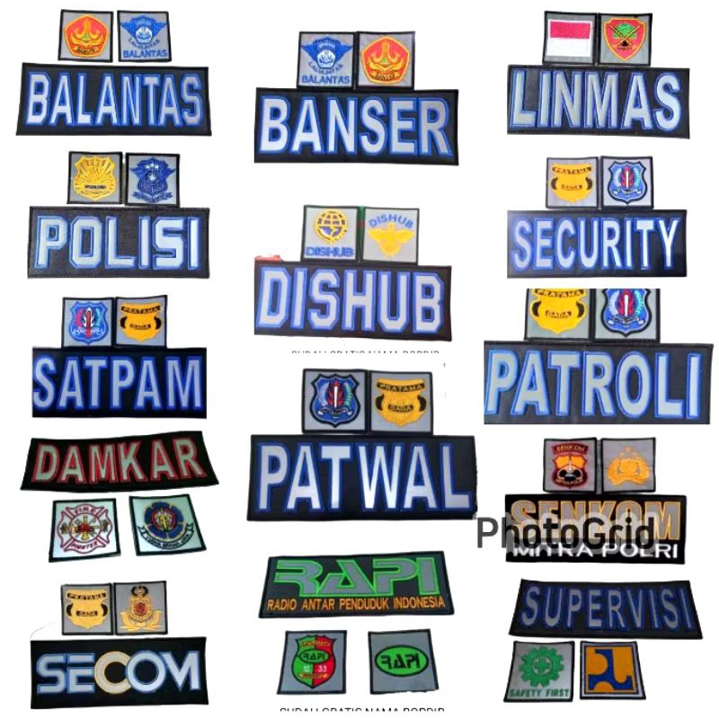 logo bordir HSE ,logo bordir k3 safety,Logo supervisi