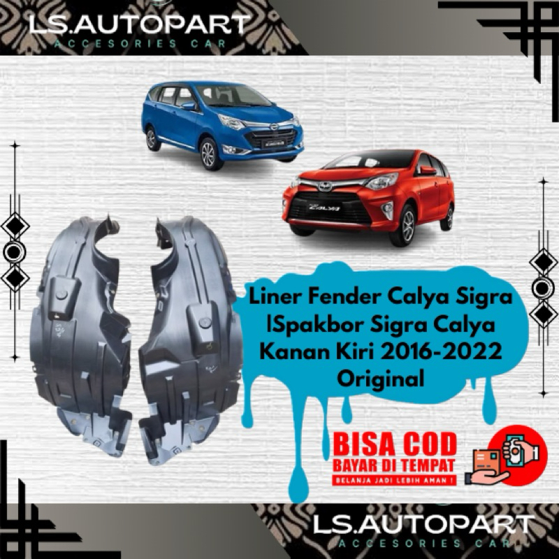 Liner Fender Calya Sigra | Spakbor Sigra Calya Kanan Kiri 2016 2017 2018 2019 2020 2021 2022 Origina