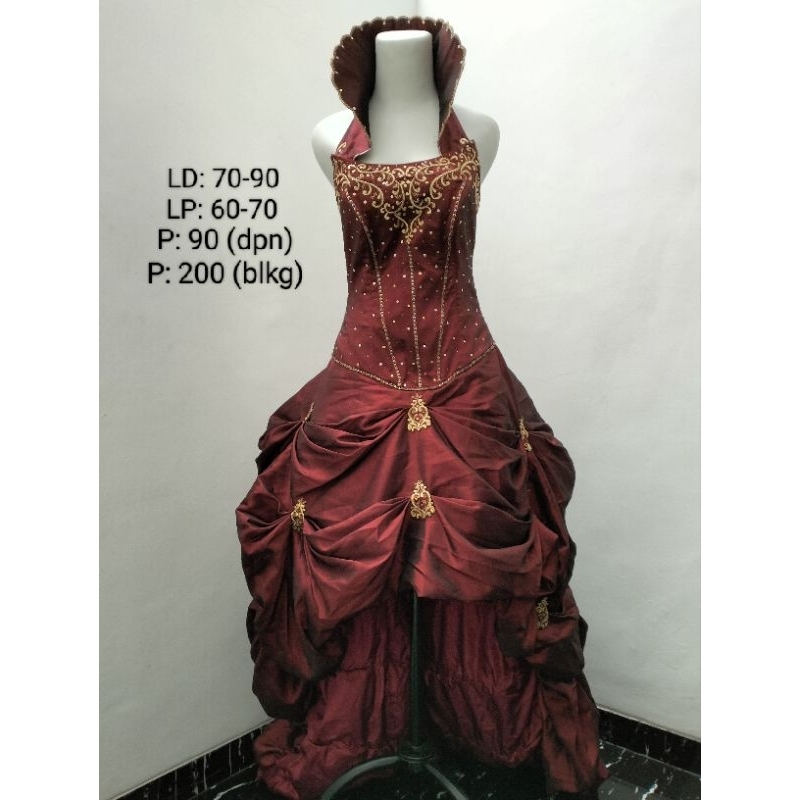 Dress Pesta Princess Luxury Ex Butik