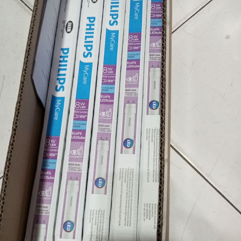 Lampu Philips Ecofit 10 Watt TL Led T 10w Ecofit 10 Watt 60 Cm 60Cm