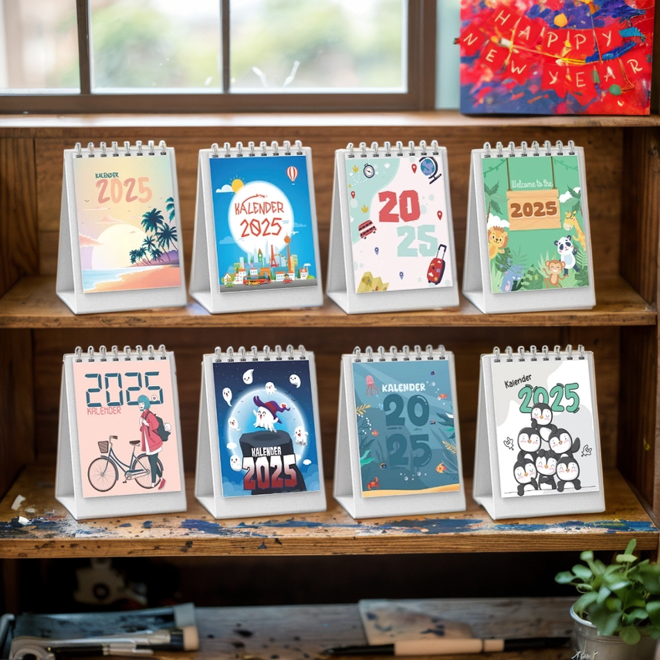 

MODEL KALENDER MEJA 2025 LUCU / KALENDER MINI / KALENDER AESTHETIC - KALENDER MEJA MURAH 2025