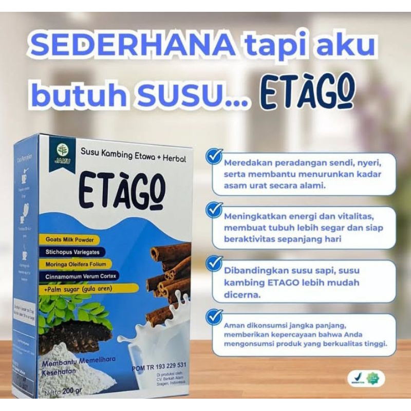 

ETAGO Susu Kambing Etawa + Herbal Original