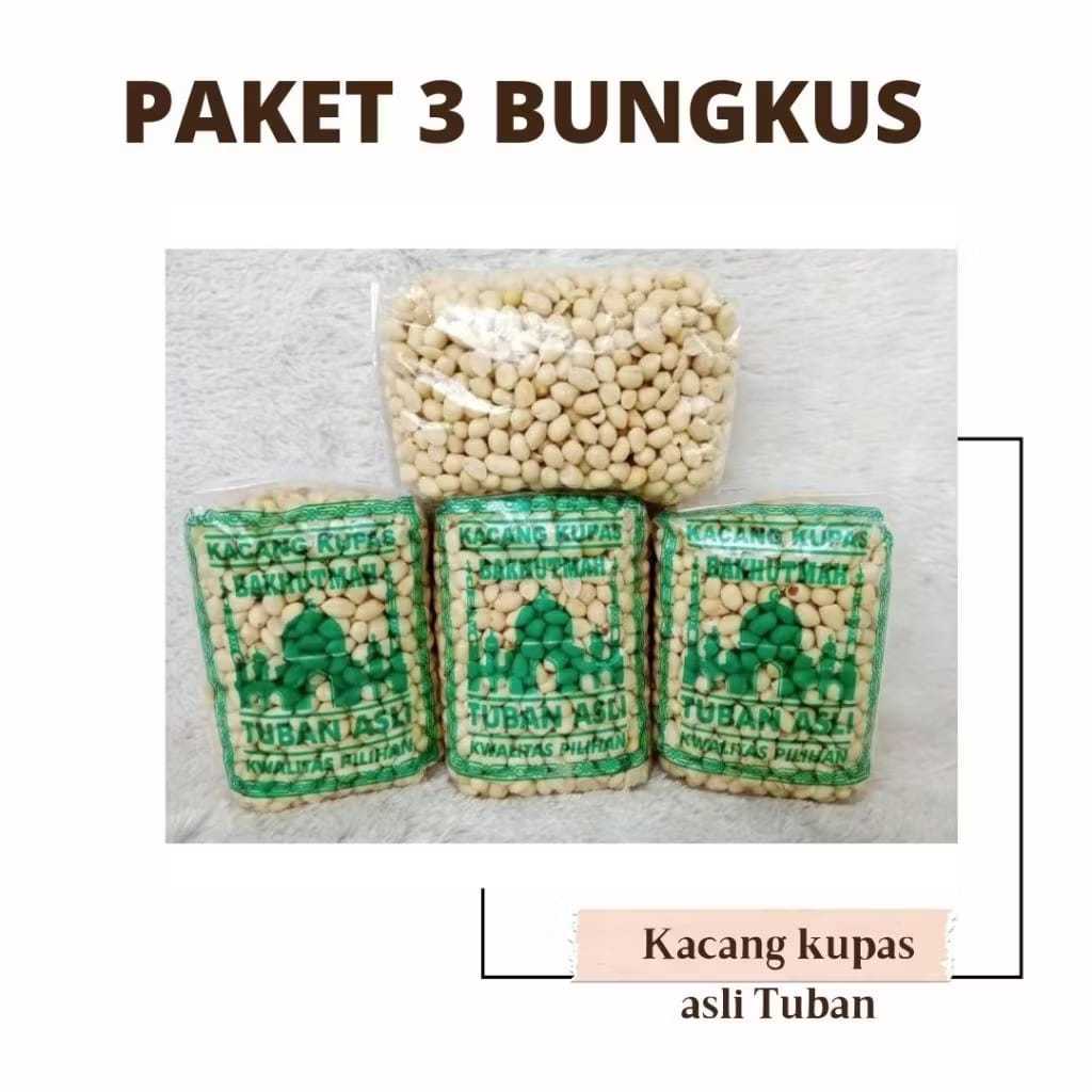 

PAKET MURAH -Kacang Kupas Asli Tuban kualitas super kemasan 350 gr Kacang Goreng