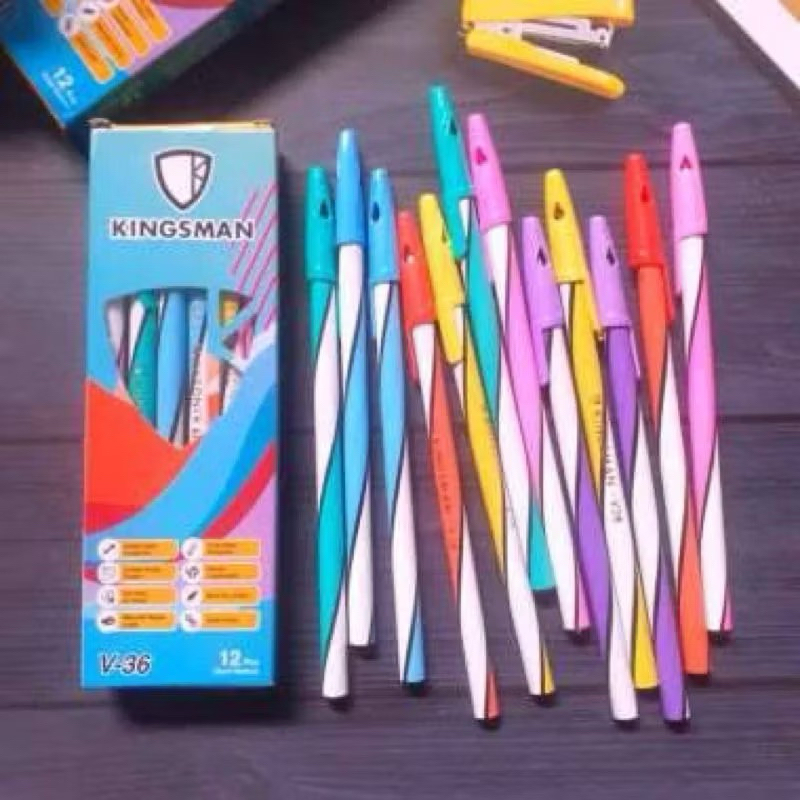 

Pulpen Hitam kingsman 1pack isi 12pc