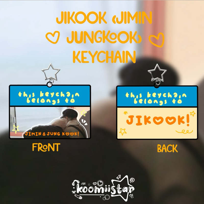 This Keychain Belongs to Jikook Jimin & Jungkook by koomiistar