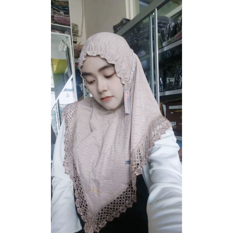 231 JILBAB SYIRIA KERUT DAHI RENDA SENADA TALI BLINK JERSEY CASANDRA DOA IBU/HIJAB DOI BERGO MUKENA 
