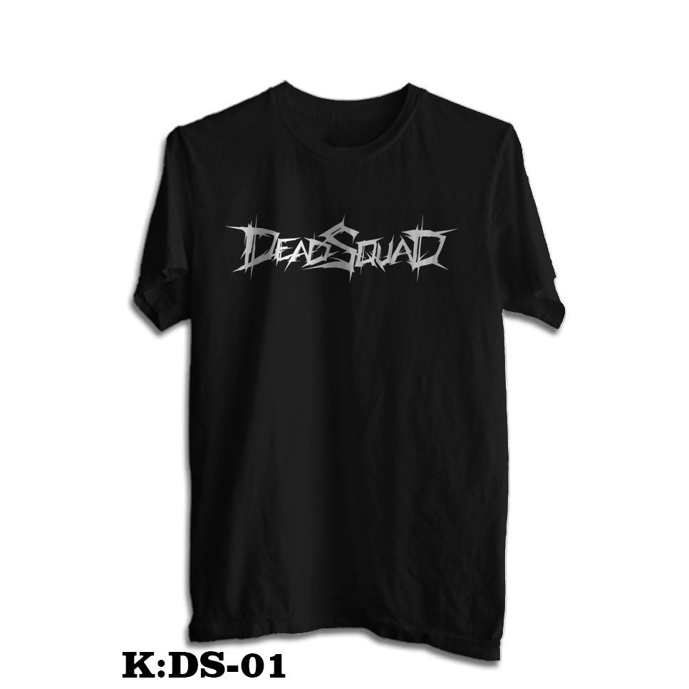 KAOS BAND/ DEADSQUAD/ KAOS BAND METAL/ DEADSQUAD BAND T-SHIRT/ KAOS MUSIK METAL ROCK