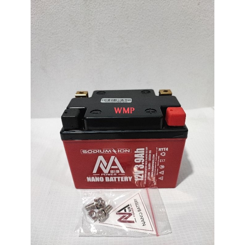 Aki Kering Nano Battery Natrium Sodium Ion  YTX4A 12V 3,9AH Beat Vario Scoopy Beat fi  Mio Mio j Sou
