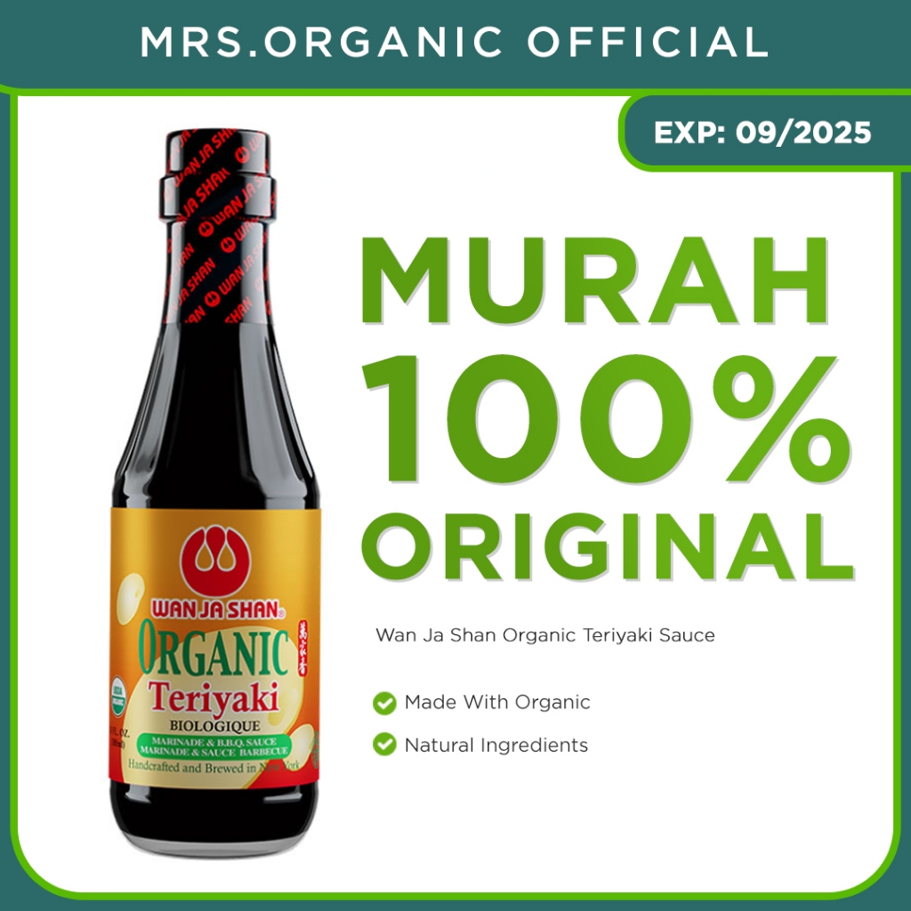 

Wan Ja Shan Organic Teriyaki Sauce 300 ml