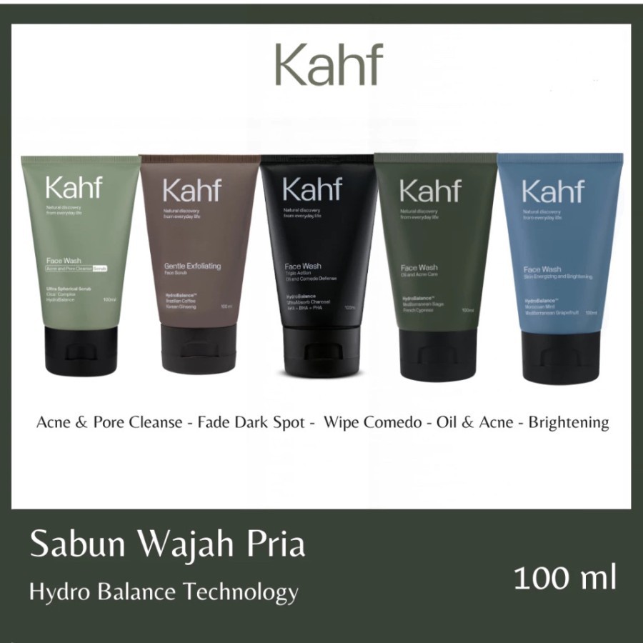 KAHF Face Wash/Face Scrub