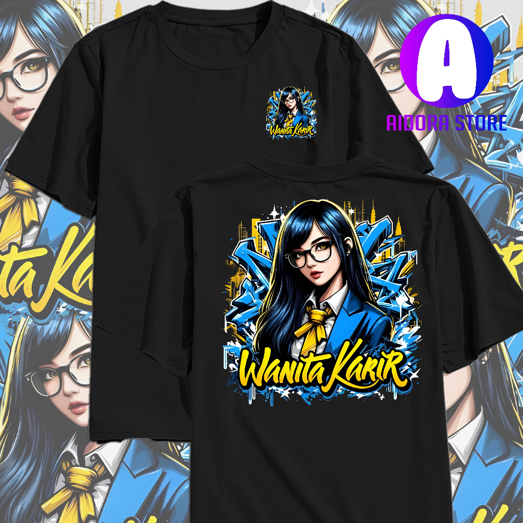 KAOS WANITA KARIR  BAJU FASHION LENGAN PENDEK ATASAN WANITA