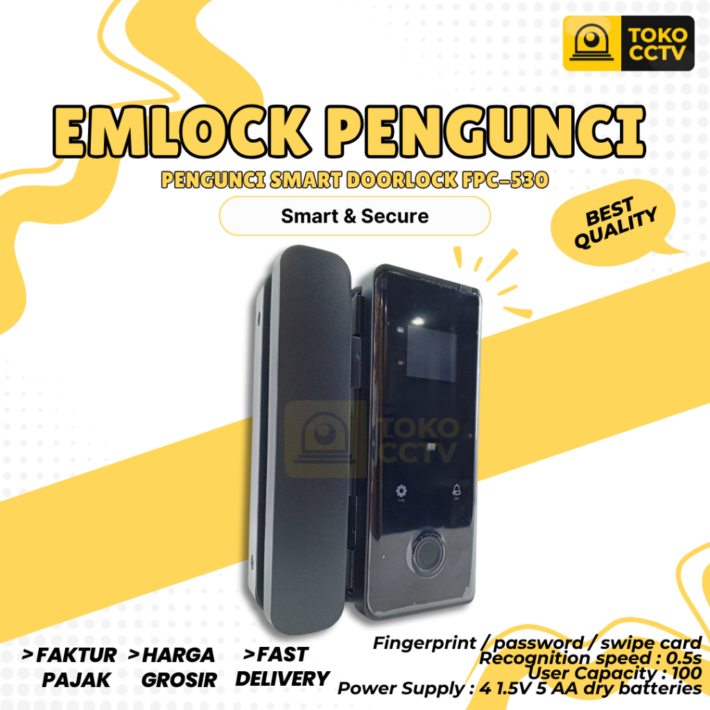 Smart Door Lock / Smart Slide Door Lock / Kunci Pintu Digital