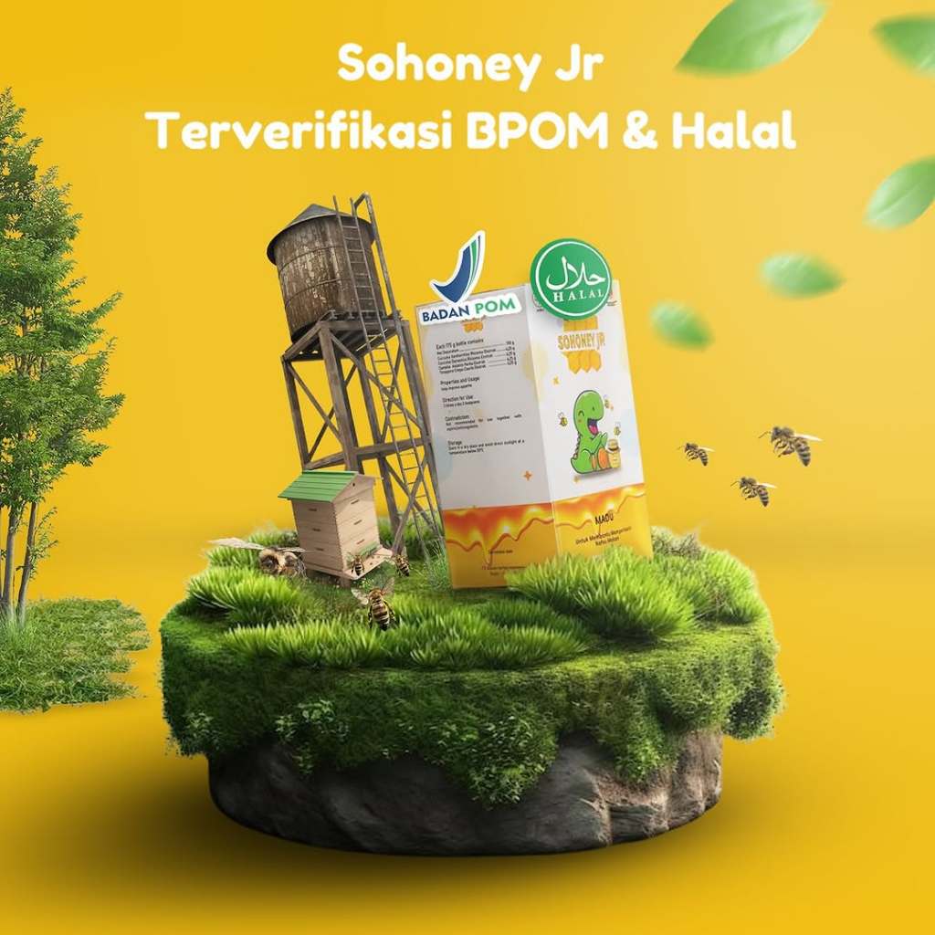 

SOHONEY JR ASLI ORIGINAL 100% - MADU HERBAL PENAMBAH NAFSU MAKAN ANAK