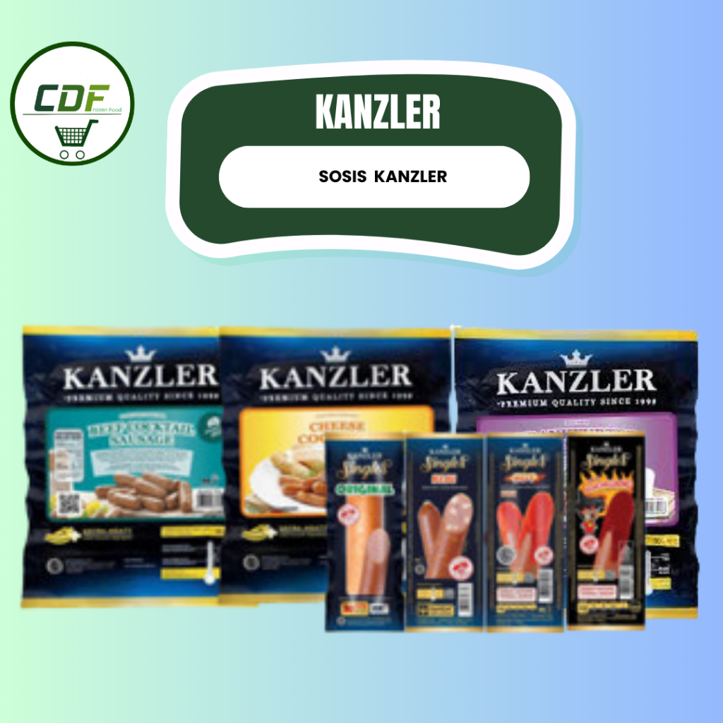 

SOSIS KANZLER : Beef Cocktail, Cheese Cocktail, (Singles Original, Keju, Hot, Gochuang)