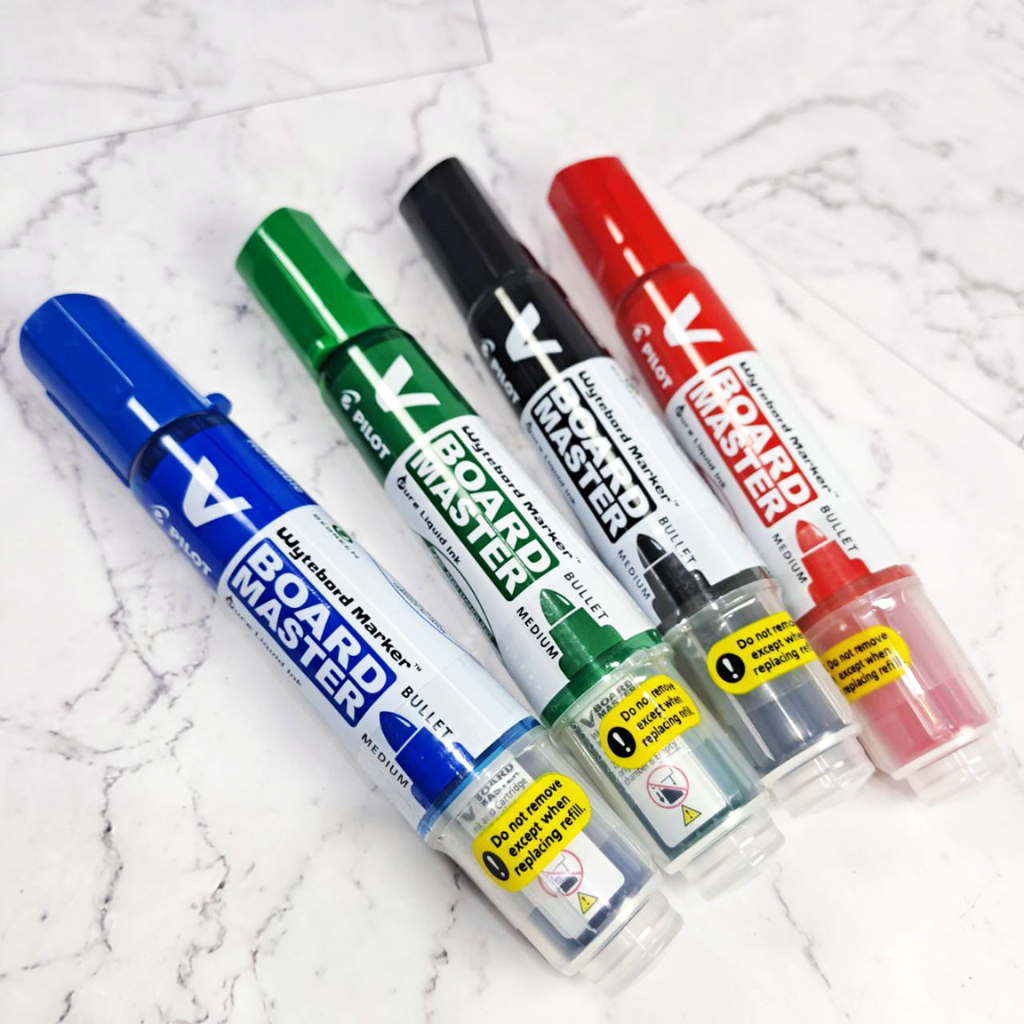 

Pilot V Board Master Whiteboard Marker – Warna Merah, Hijau, Biru, Hitam