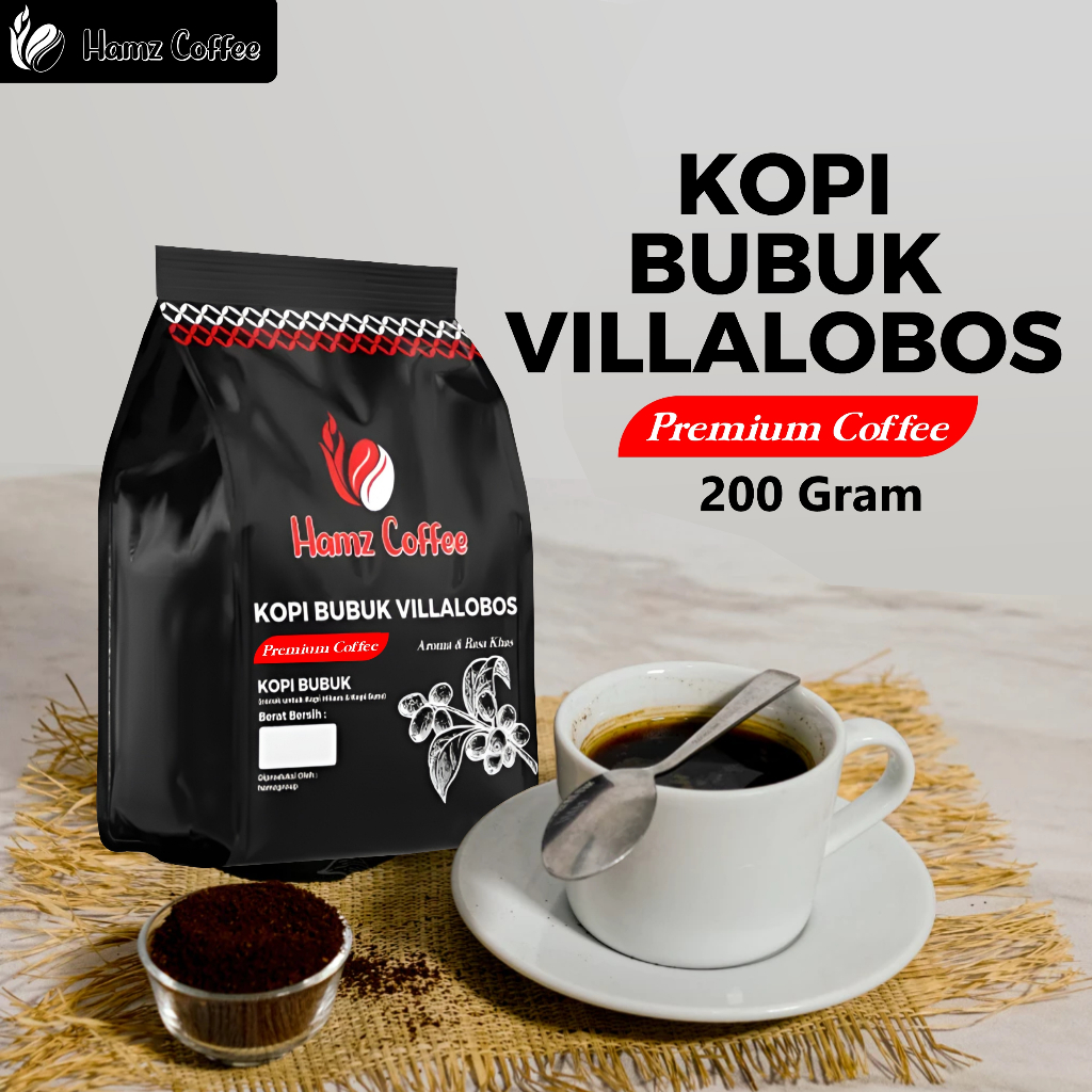 

HAMZ COFFE - Bubuk kopi villalobos premium super