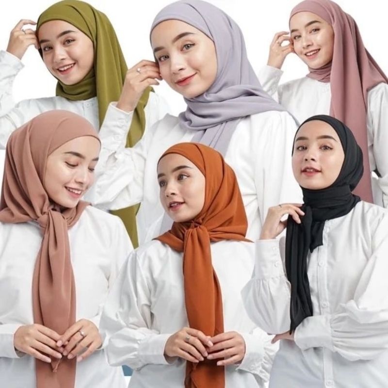 Hijab Instan Segitiga Inner 1Layer Ceruty