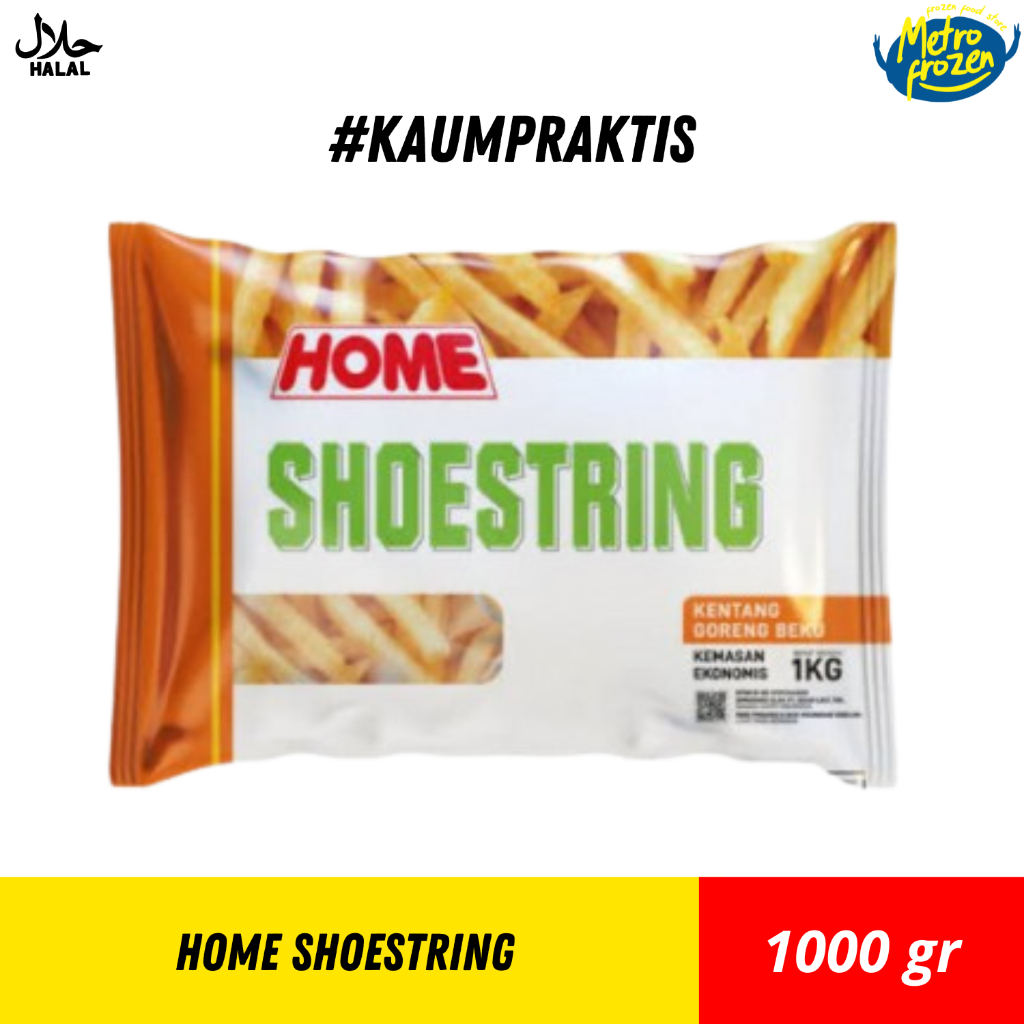 

HOME French Fries Shoestring 1kg //kentang goreng beku //kentang goreng lurus