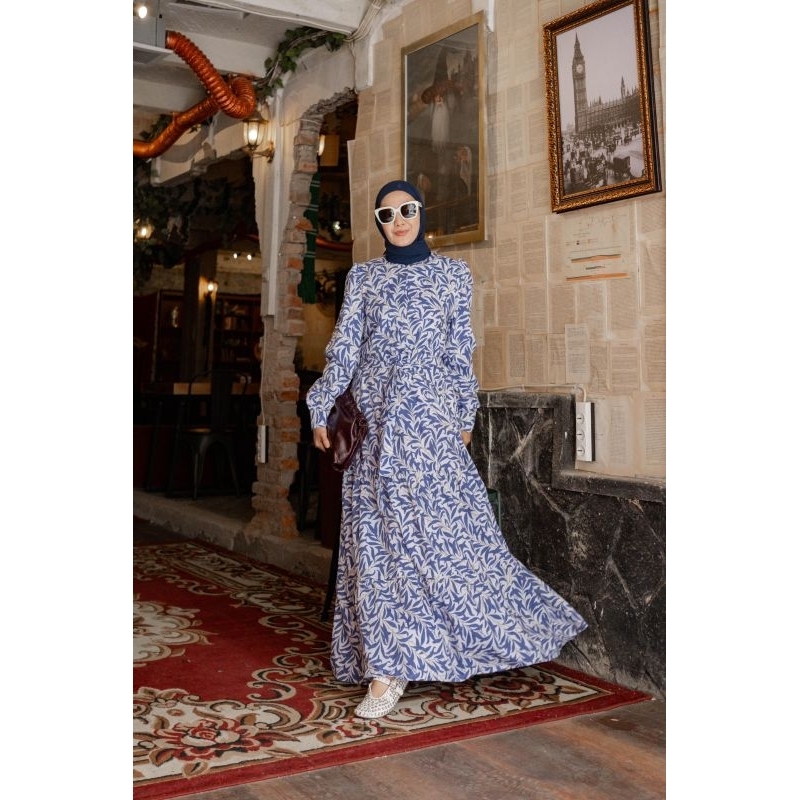 Monel ARELA DRESS BLUE (Dress/Gamis/Terusan) By Monel_Chavians
