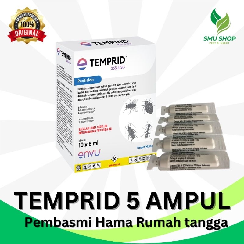 TEMPRID 365 SC 5 AMPUL PEMBASMI TUNGAU BED BUG KUTU KASUR KECOA LALAT SEMUT BAYER RACUN AMPUH VACUM