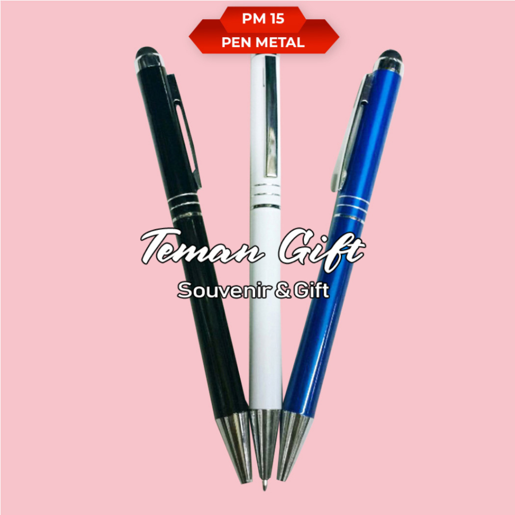 

Pen Metal PM 15 Pulpen Stainless Bisa Custom Logo/Nama PM 15 S