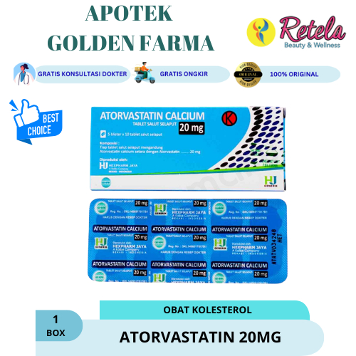 ATORVASTATIN 20MG 1 BOX 50 TABLET