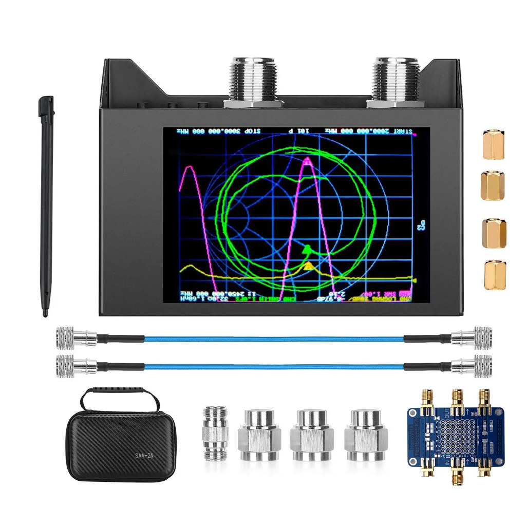 Jaringan Vector Analyzer Kit 4.0 Inch Layar 3G SAA-2N NanoVNA V2 Antenna Anenzer Gelombang Pendek HF