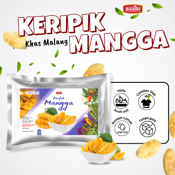 

Barin Keripik Buah Mangga Cemilan Diet Sehat Khas Malang