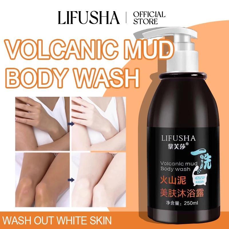 Whitening Body wash Volcanic Mud Shower Gel Mengucapkan selamat tinggal pada hitam alami Perbaikan s