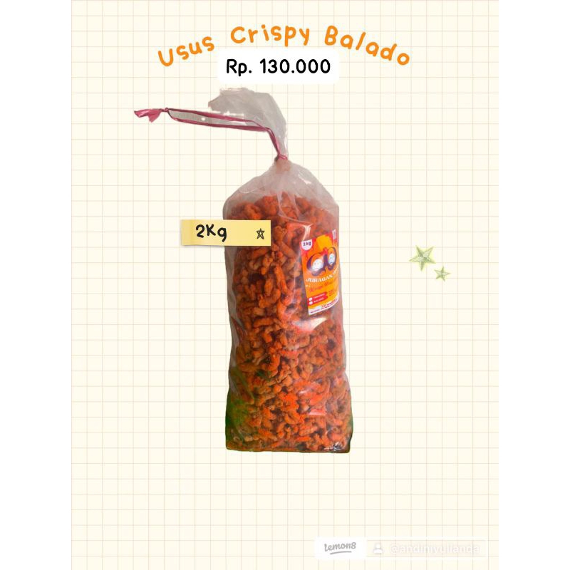 

Keripik Usus Ayam Balado 1kg