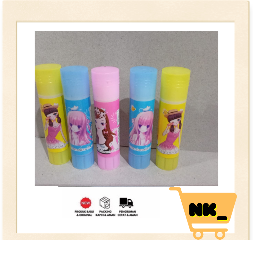 

NK - Lem Glue Stick Fancy murah/lem kertas Glue Stick ( eceran)