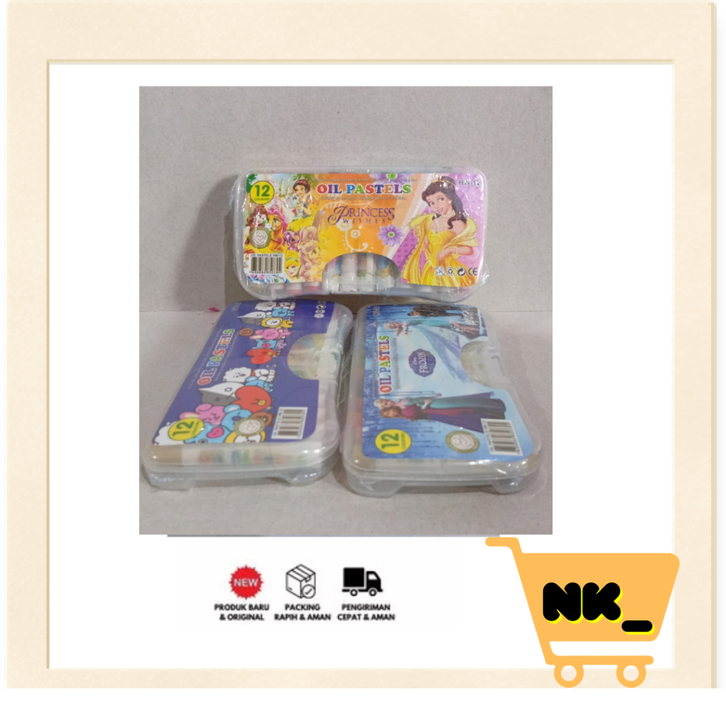 

NK - (Per Set) Crayon Kecil 12 Warna / Oil Pastel / Krayon Set kecil Murah Anak-Anak