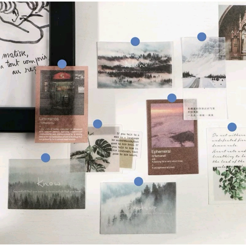 

[TGV010] 5 pcs - Sticker Vintage / Sticker Aesthetic / Dekorasi Scrapbook / Journal Kit / Jurnal Kit / Bujo Penpal Bullet