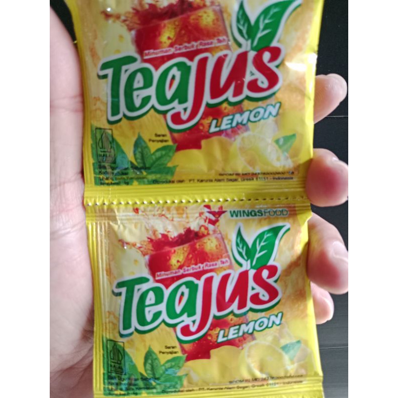 

Teajus Lemon 1 Renceng isi 10 Sachet