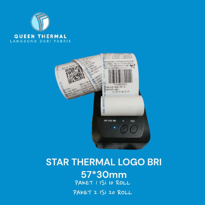 

THERMAL LOGO BRI 2 PACK 57/56mm *30/28mm MEREK STAR