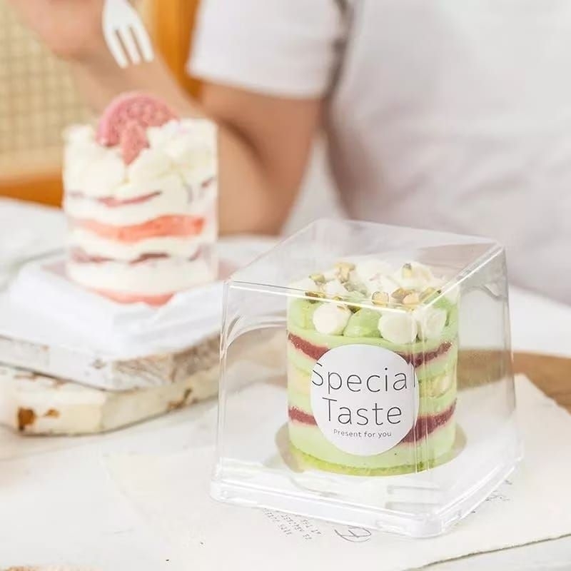 10pcs PREMIUM tray mika kue tart box dus mika kotak cake kue potong