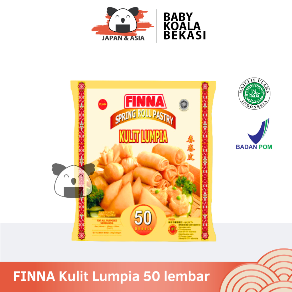 

FINNA Kulit Lumpia 50 Lembar Halal | Spring Roll Pastry - BKB