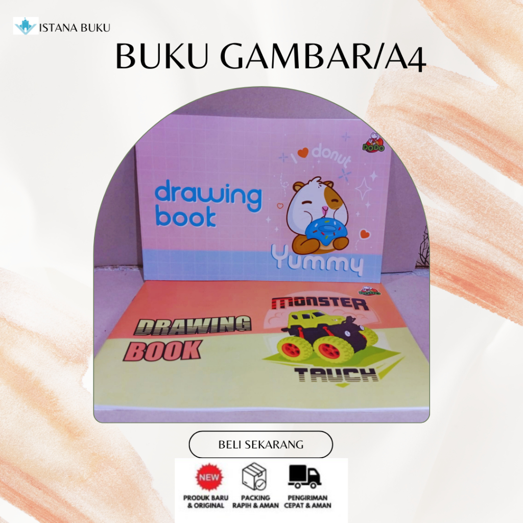 

BUKU GAMBAR UKURAN A4 | MOTIF ANAK | ISI 8 LEMBAR | 100% ORIGINAL [ BISA COD ]