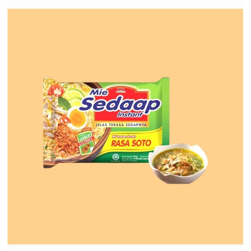 

Mie Sedaap Rasa Soto 1 Dus isi 40 pcs