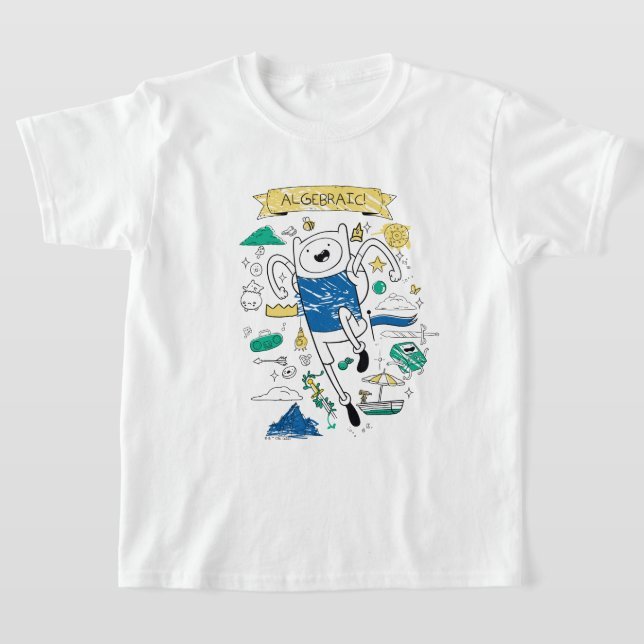 Kaos Anak Adventure Time Algebraic Finn Sketch T-Shirt