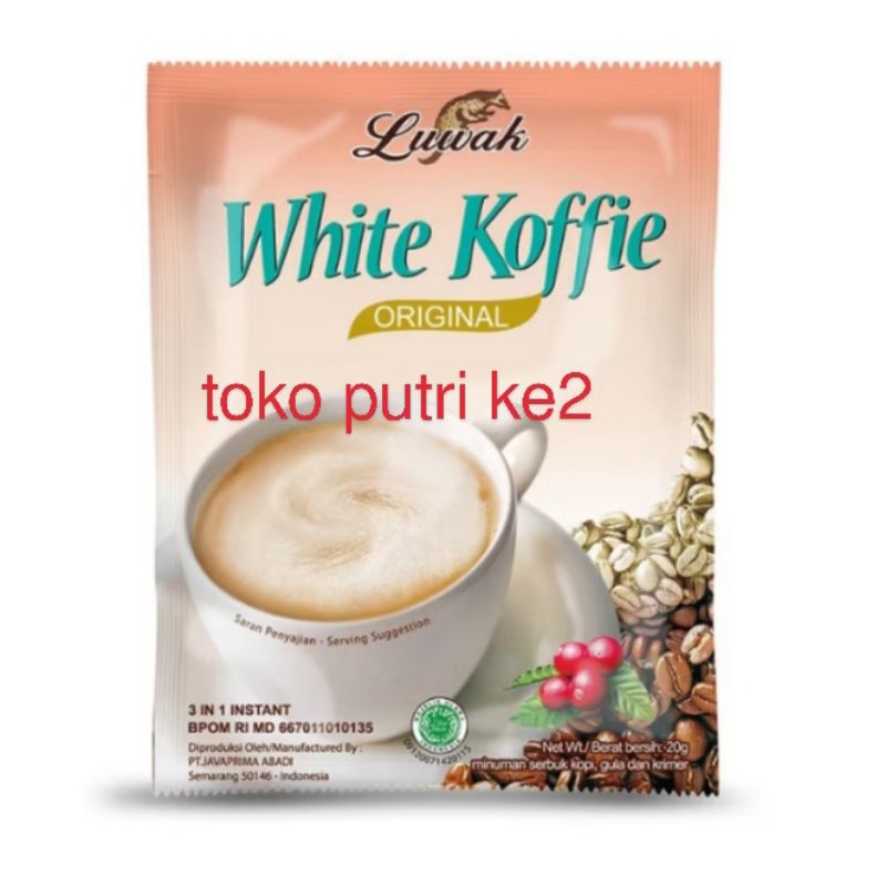 

LUWAK WHITE KOFFE ORIGINAL 1 RENCENG 10 SACHET