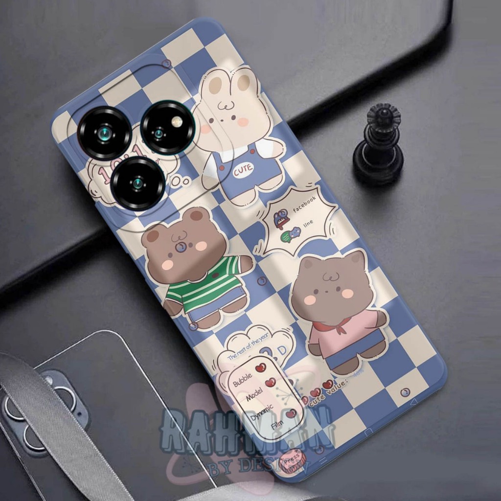 Softcase ZTE AXON 60 - Bahan karet lentur - Motif Keren - silikon lentur - Casing ZTE AXON 60 - Case