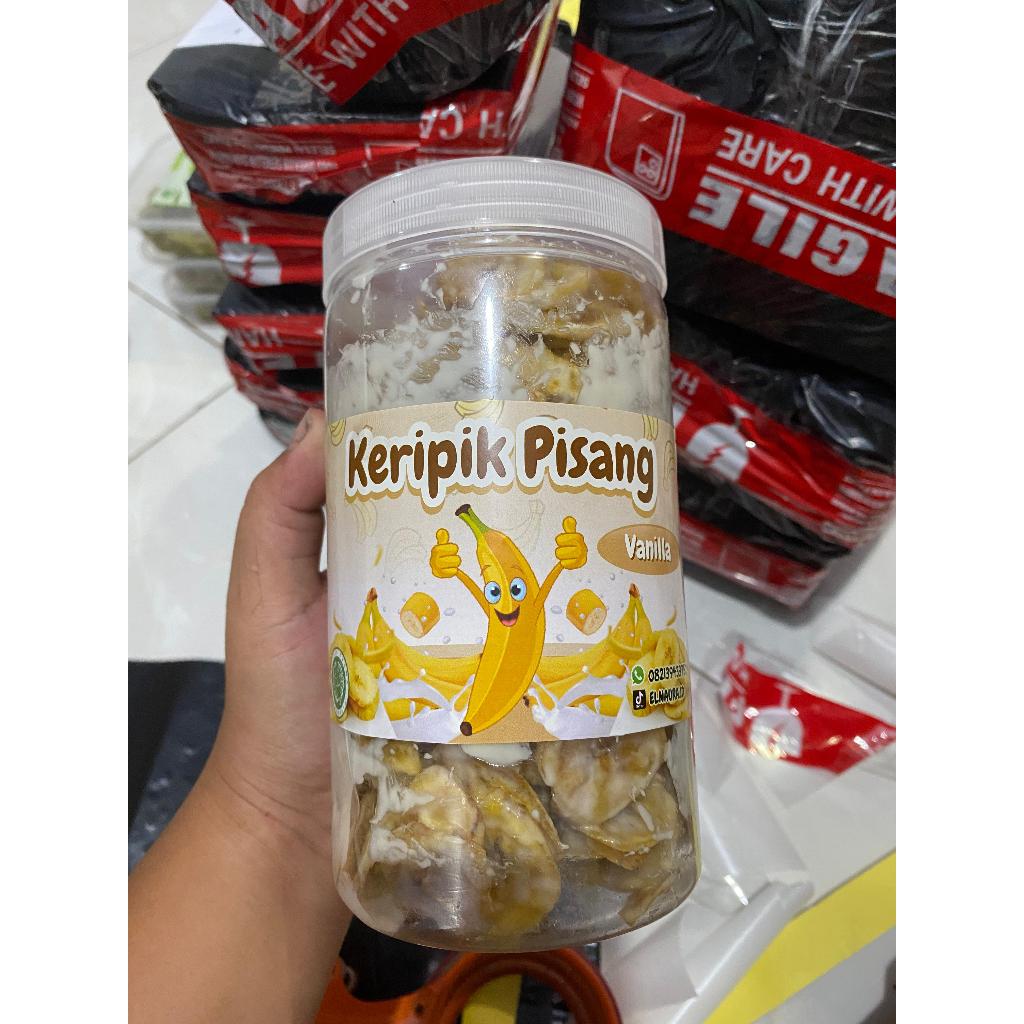 

ELBANCHIPS kripik pisang coklat lumer camilan manis Krispy keripik