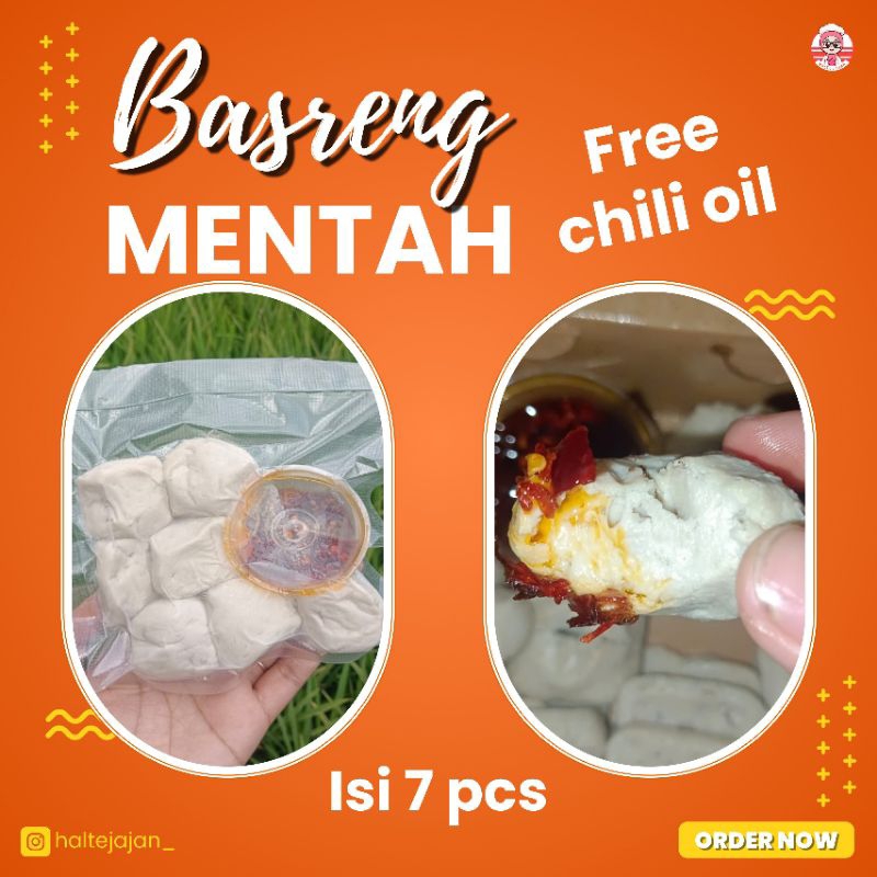 

BASRENG MENTAH FREE CHILI OIL ISI 7 PCS